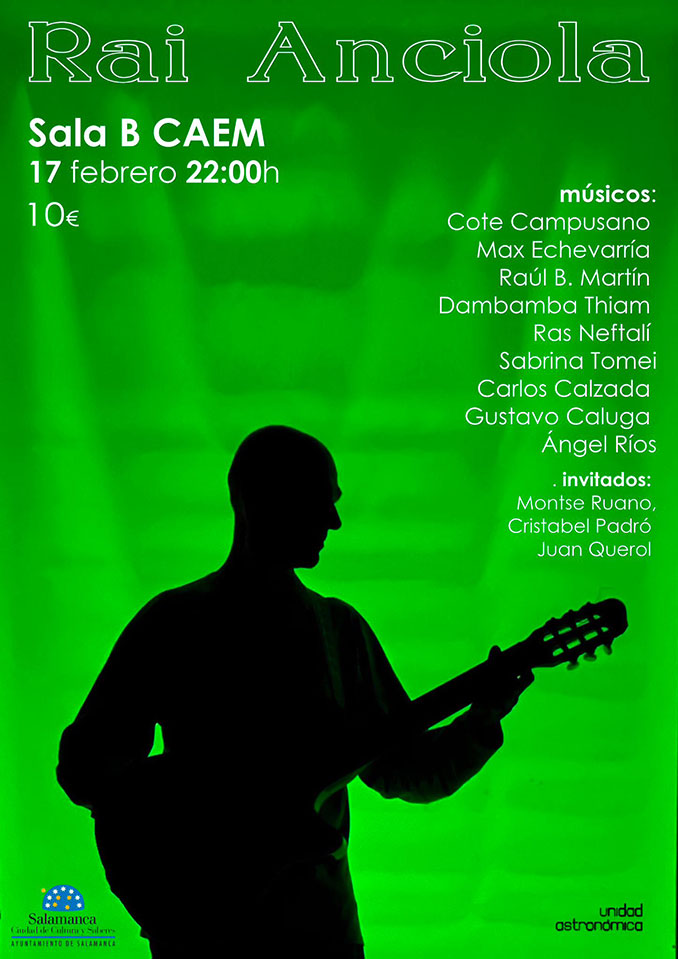 Cartel del concierto de Rai Anciola