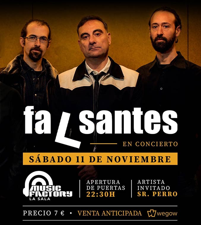 cartel concierto de faLsantes en Salamanca el 11-Nov-23