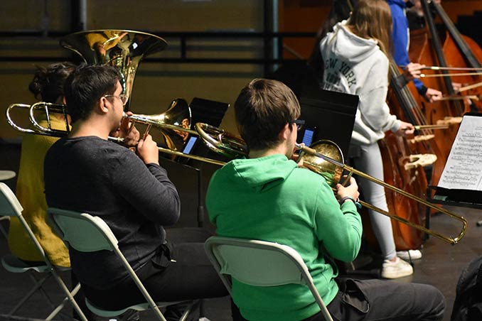 Tonos graves: trombones, tubas y contrabajos